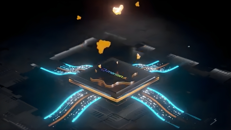 Concept illustration of generative AI applied to peptide discovery